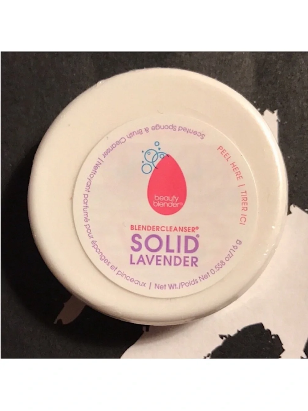 Original beautyblender Sponge in Pink and Solid Lavender Blendercleanser Set